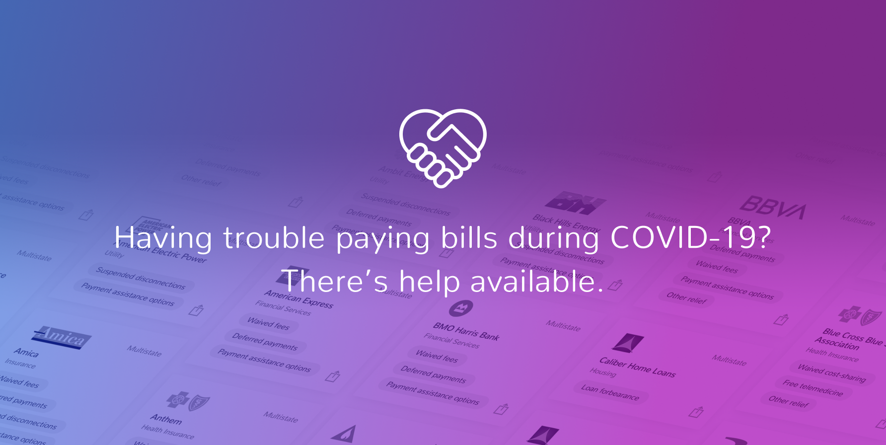 BillGO Launches Bill Pay Relief Information Hub