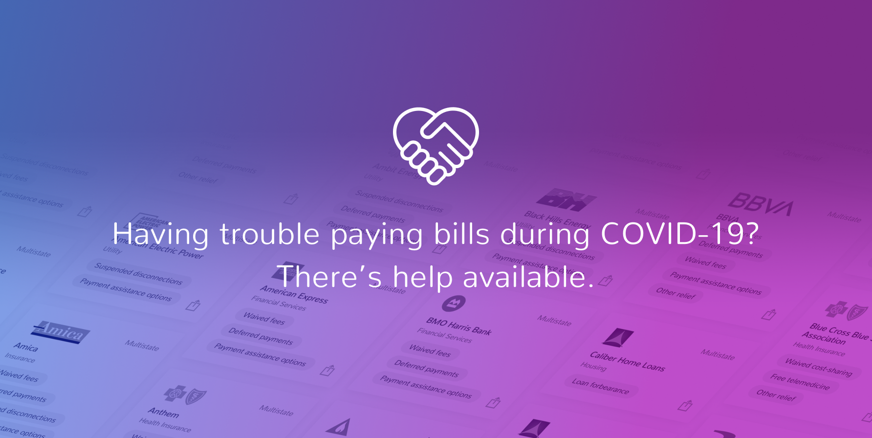 Can’t Pay Due to COVID-19? These Billers are Offering Relief